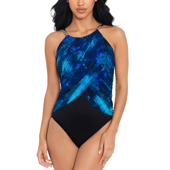 NWT Magicsuit Womens Lisa One-Piece Swimsuit 6017955 Hazy Daze 12 - Picture 1 of 7